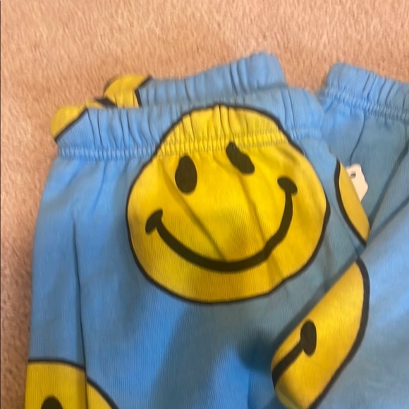 Aviator nation Blue Hoodie and Sweatpants with Smiley Faces - Picture 3 of 3